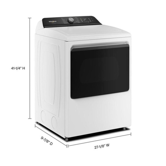 Whirlpool® 7.5 cu. ft. Smart Gas Top Load Dryer with Steam Iron and AI Dry WGD8509TW