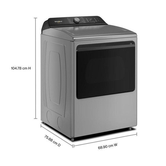 Whirlpool® 7.5 cu. ft. Smart Electric Top Load Dryer with Steam Iron and AI Dry YWED8509TR