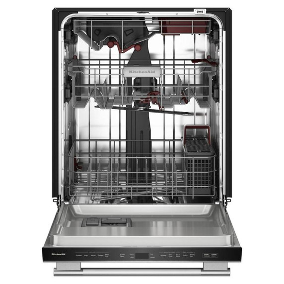Kitchenaid® 360° Max Jets™ Third Rack Dishwasher with Stemware Shield and Stemware Clips, 44 dBA KDTS434SPS