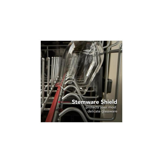 Kitchenaid® 360° Max Jets™ Third Rack Dishwasher with Stemware Shield and Stemware Clips, 44 dBA KDTS434SPS