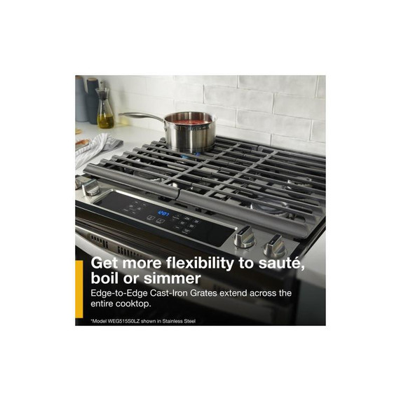 5.0 Cu. Ft. Whirlpool® Gas Range with Frozen Bake™ Technology WEG515S0LS