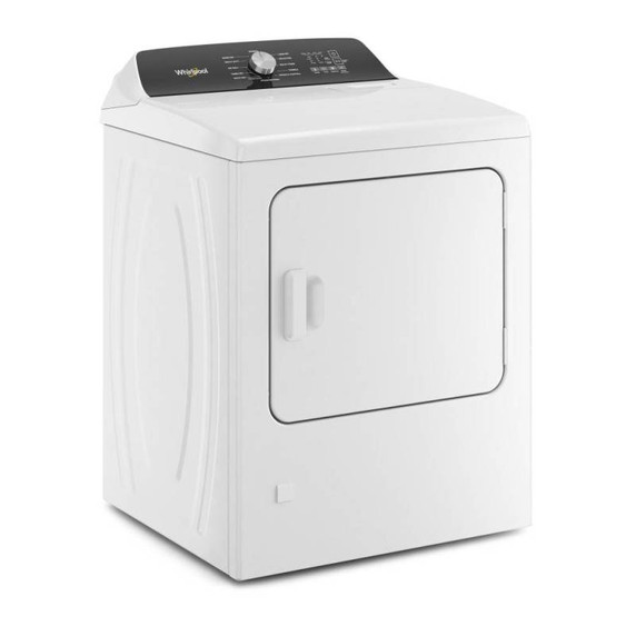 Whirlpool® 7.0 Cu. Ft. Top Load Gas Moisture Sensing Dryer with Steam WGD5050LW