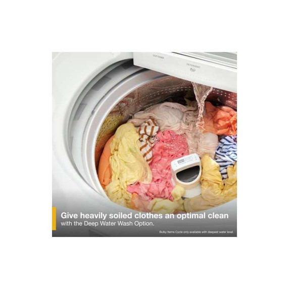 6.0-6.1 Cu. Ft. Whirlpool® Top Load Washer with Removable Agitator WTW6157PW