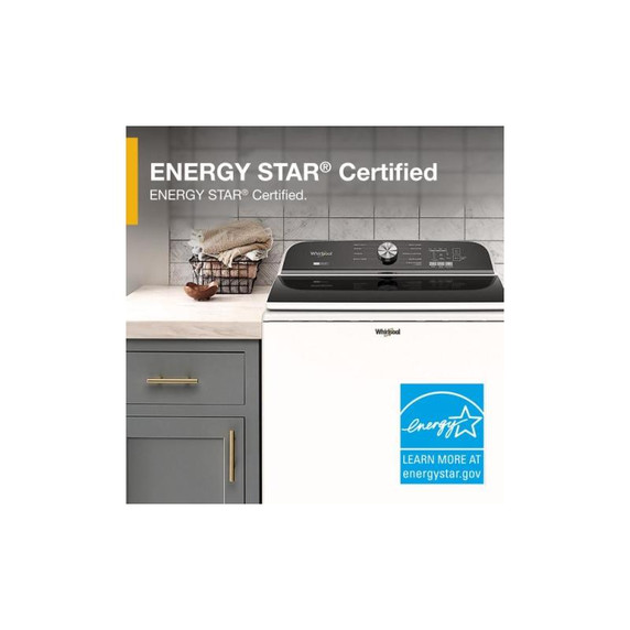 6.0-6.1 Cu. Ft. Whirlpool® Top Load Washer with Removable Agitator WTW6157PW
