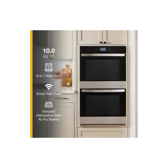 Whirlpool® 10.0 Cu. Ft. Double Smart Wall Oven with Air Fry WOED7030PZ