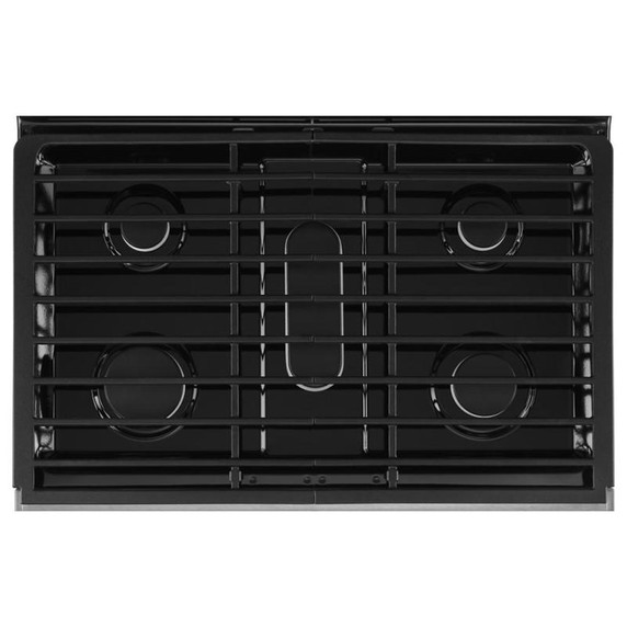 Whirlpool® 6.0 Cu. Ft. Gas Double Oven Range with Center Oval Burner WGG745S0FS