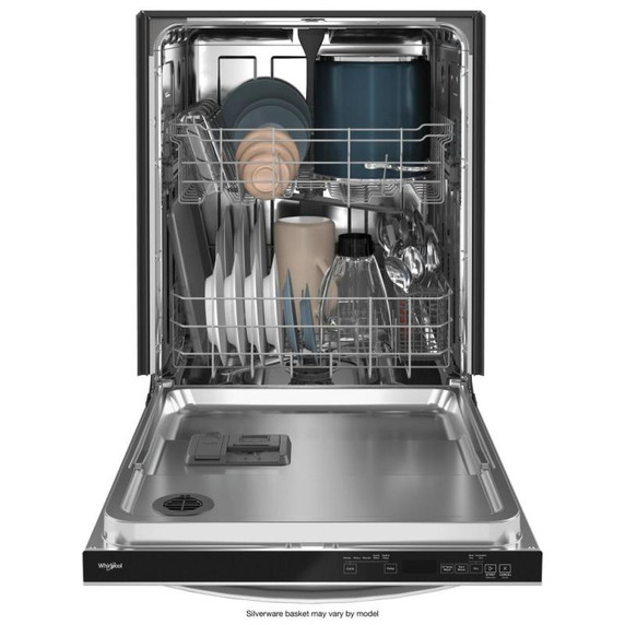 Whirlpool® 24” Stainless Steel Dishwasher with AI Intelligent Wash and Tall Top Rack WDT740SALZ