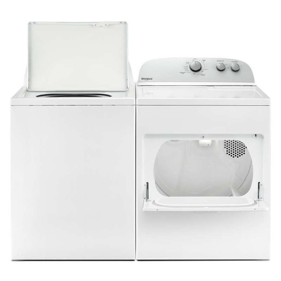 4.4–4.5 Cu. Ft. Whirlpool® Top Load Washer with Removable Agitator WTW4957PW