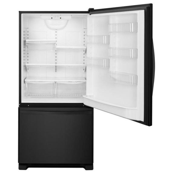 Whirlpool® 22 cu. ft. Bottom-Freezer Refrigerator with Freezer Drawer WRB322DMBB