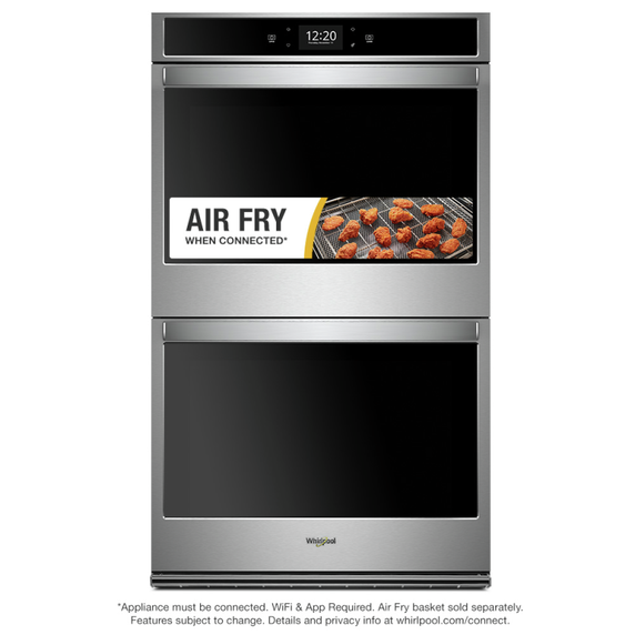 10.0 cu. ft. Smart Double Convection Wall Oven with Air Fry, when Connected WOD77EC0HS