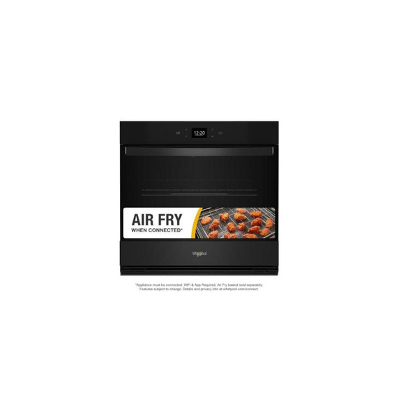 Whirlpool® 4.3 Cu. Ft. Single Wall Oven with Air Fry When Connected WOES5027LB