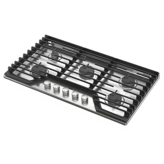 Whirlpool® 36-inch Gas Cooktop with Fifth Burner WCGK7036PS