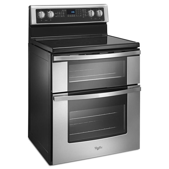 Whirlpool® 6.7 Cu. Ft. Electric Double Oven Range with True Convection YWGE745C0FS Whirlpool® 6.7 Cu. Ft. Electric Double Oven Range with True Convection YWGE745C0FS