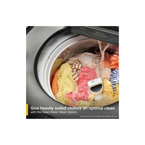 6.0-6.1 Cu. Ft. I.E.C. Whirlpool® Top Load Washer with Removable Agitator WTW6157PB