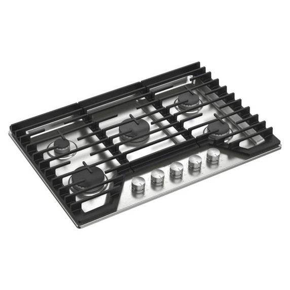 Whirlpool® 30-inch Gas Cooktop with Fifth Burner WCGK7030PS