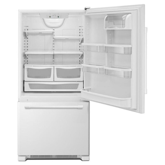 Maytag® 30-inch Bottom Freezer Refrigerator with Freezer Drawer MBB1957FEW