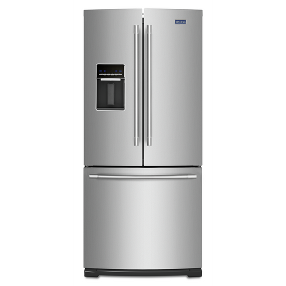 Maytag® 30-Inch Wide French Door Refrigerator with Exterior Water Dispenser- 20 Cu. Ft. MFW2055FRZ