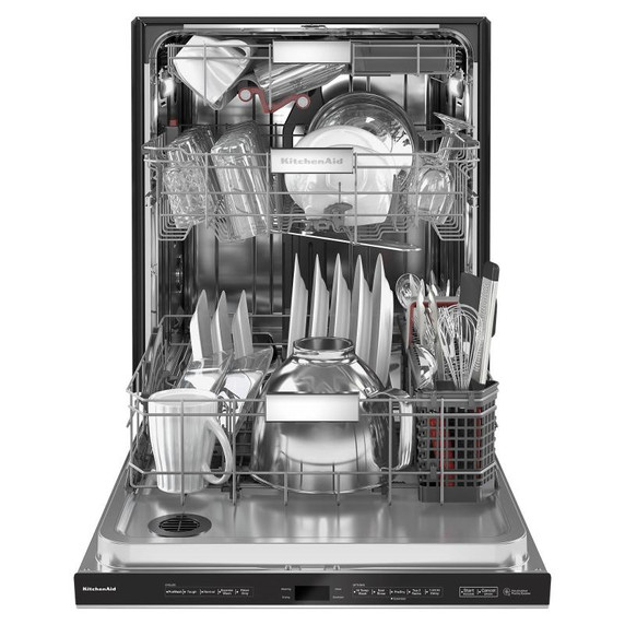 Kitchenaid® 44 dBA Dishwasher with 360° Max Jets™ Third Rack and LED Interior Lighting KDPM804KPS