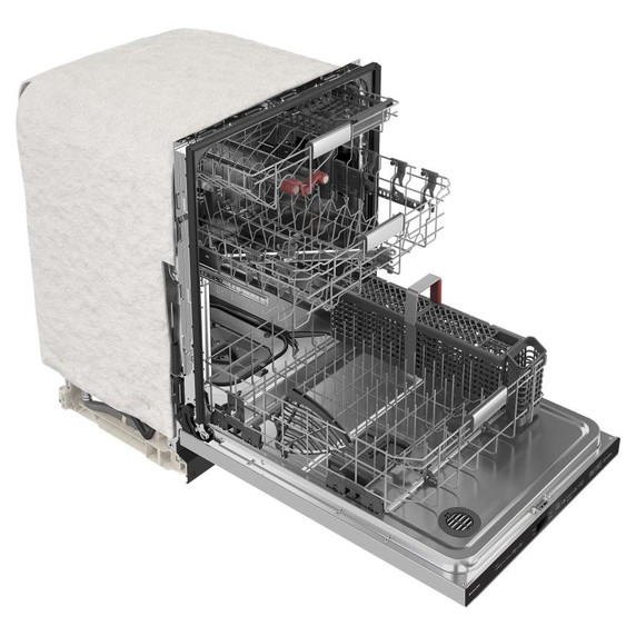 Kitchenaid® 44 dBA Dishwasher with 360° Max Jets™ Third Rack and LED Interior Lighting KDPM804KPS