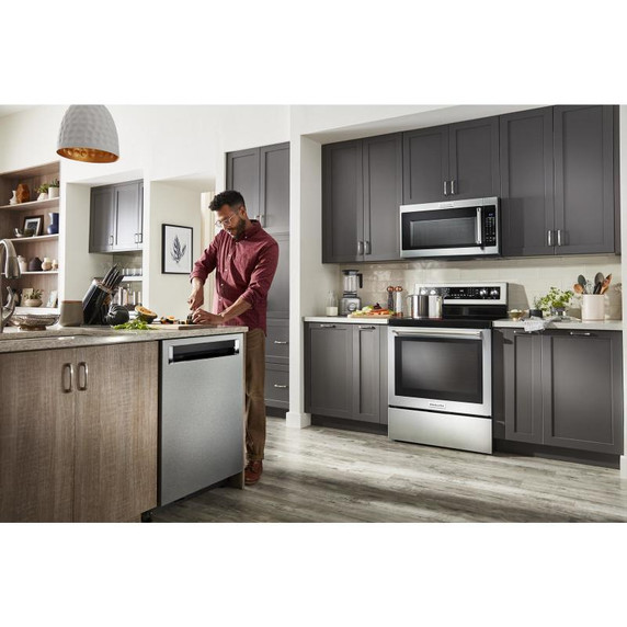 Kitchenaid® 44 dBA Dishwasher with 360° Max Jets™ Third Rack and LED Interior Lighting KDPM804KPS