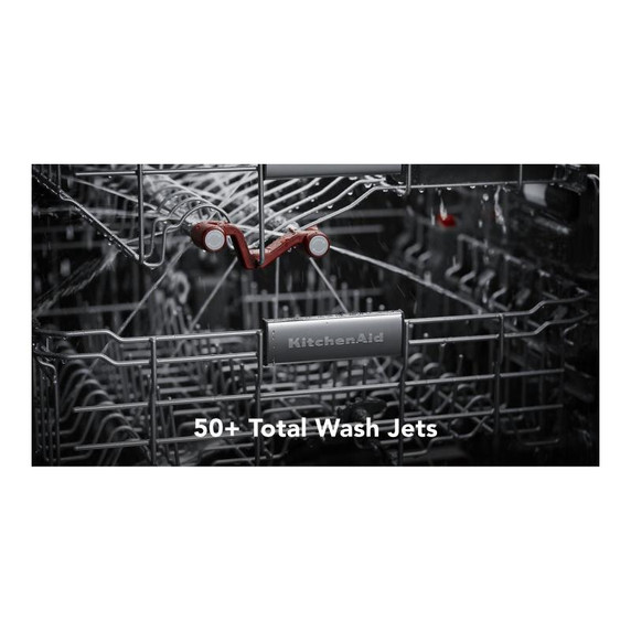 Kitchenaid® 44 dBA Dishwasher with 360° Max Jets™ Third Rack and LED Interior Lighting KDPM804KPS