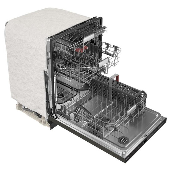 Kitchenaid® 44 dBA Dishwasher with 360° Max Jets™ Third Rack and LED Interior Lighting KDPM804KBS