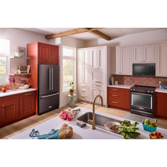Kitchenaid® 44 dBA Dishwasher with 360° Max Jets™ Third Rack and LED Interior Lighting KDPM804KBS