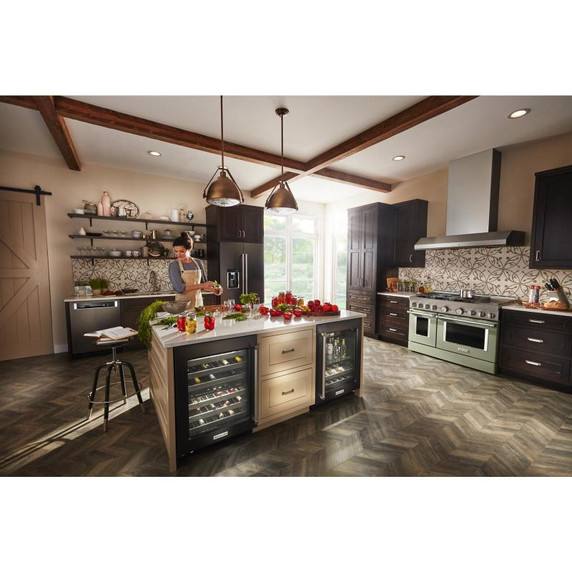 Kitchenaid® 44 dBA Dishwasher with 360° Max Jets™ Third Rack and LED Interior Lighting KDPM804KBS