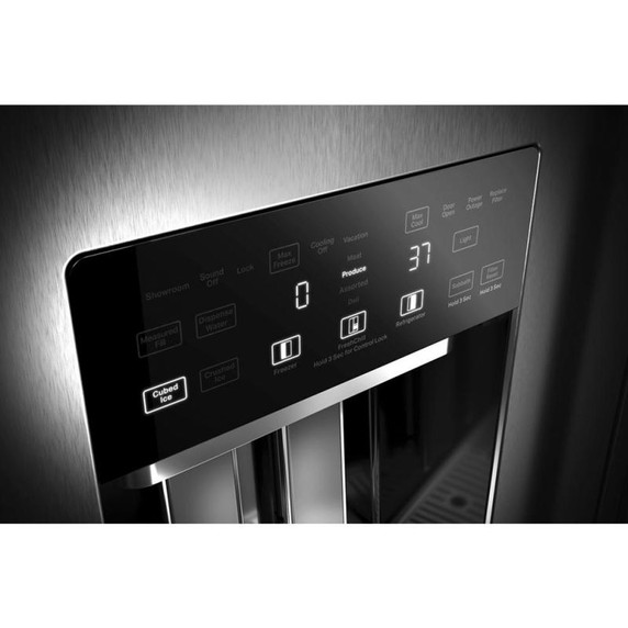 Kitchenaid® 29.4 Cu. Ft. 48" Built-In Side-by-Side Refrigerator with Ice and Water Dispenser KBSD708MPS