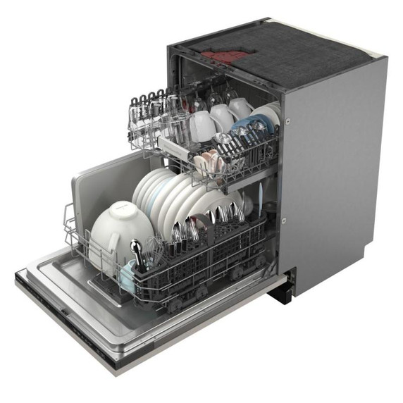 Kitchenaid® 44 dBA Panel-Ready Two-Rack Flush Dishwasher with Door-Open Dry System KDTF324PPA