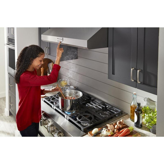 KitchenAid® 36'' Smart Commercial-Style Dual Fuel Range with 6 Burners KFDC506JAV