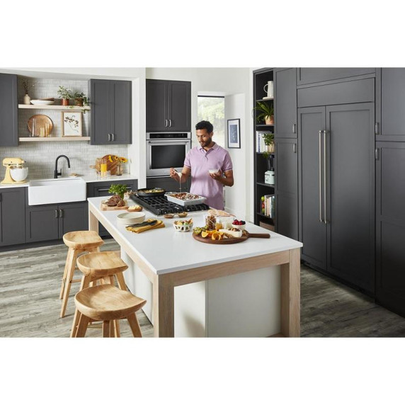 Kitchenaid® 36" 5 Burner Gas Downdraft Cooktop KCGD506GSS