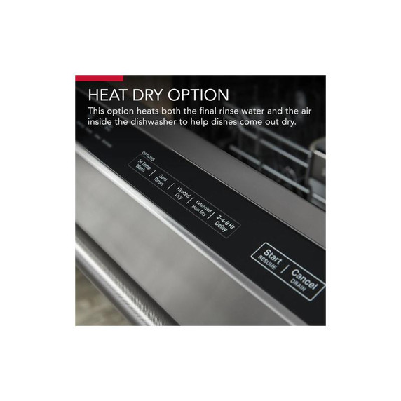 KitchenAid® 39 dBA Dishwasher in PrintShield™ Finish with Third Level Utensil Rack KDTE204KPS KitchenAid® 39 dBA Dishwasher in PrintShield™ Finish with Third Level Utensil Rack KDTE204KPS