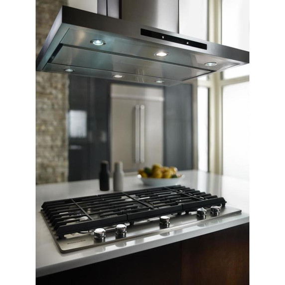 Kitchenaid® 36" Island-Mount, 3-Speed Canopy Hood KVIB606DSS