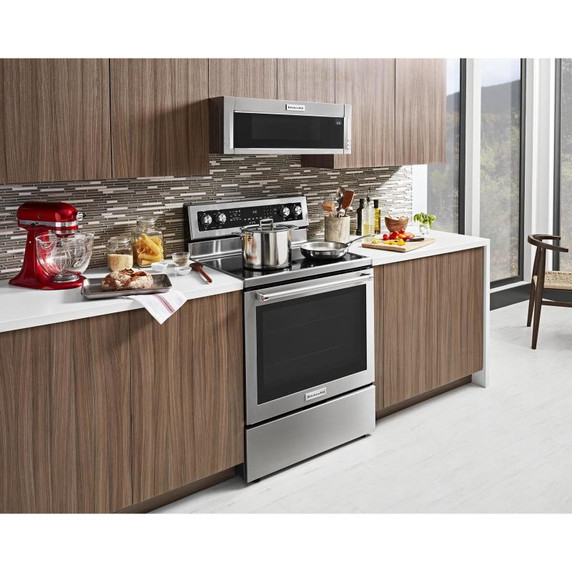 Kitchenaid® 30-Inch 5-Element Electric Convection Range YKFEG500ESS
