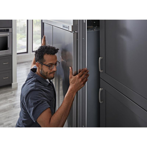 Kitchenaid® 29.4 Cu. Ft. 48" Built-In Side-by-Side Refrigerator with Ice and Water Dispenser KBSD708MSS
