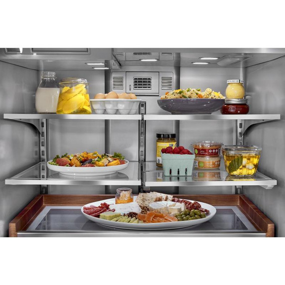 Kitchenaid® 26.8 Cu. Ft. Standard-Depth French Door Refrigerator with Exterior Ice and Water Dispenser KRFF577KBS