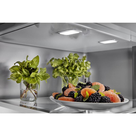 Kitchenaid® 26.8 Cu. Ft. Standard-Depth French Door Refrigerator with Exterior Ice and Water Dispenser KRFF577KBS