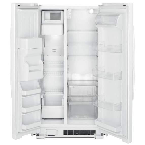 Amana® 33-inch Side-by-Side Refrigerator with Dual Pad External Ice and Water Dispenser ASI2175GRW
