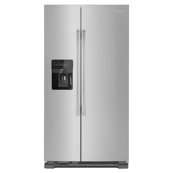 Amana® 33-inch Side-by-Side Refrigerator with Dual Pad External Ice and Water Dispenser ASI2175GRS