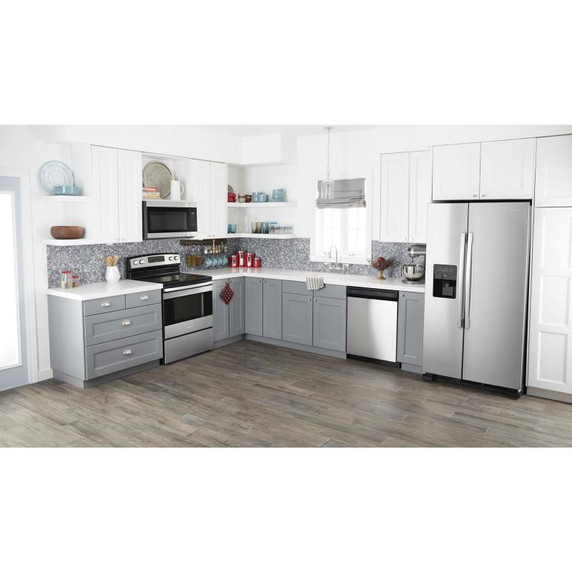 Amana® 33-inch Side-by-Side Refrigerator with Dual Pad External Ice and Water Dispenser ASI2175GRS