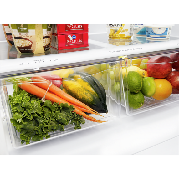 Amana® 29-inch Wide Bottom-Freezer Refrigerator with EasyFreezer™ Pull-Out Drawer -- 18 cu. ft. Capacity ABB1924BRM