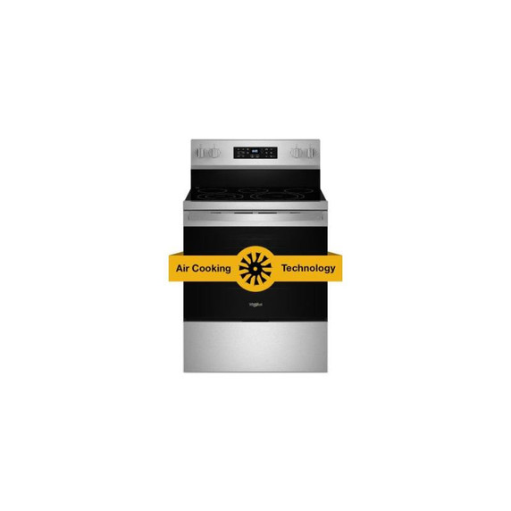 Whirlpool® 30-inch Energy Star Electric Range with Air Cooking Technology, No Preheat Air Fry and Air Baking and Self Clean YWFES5030RZ