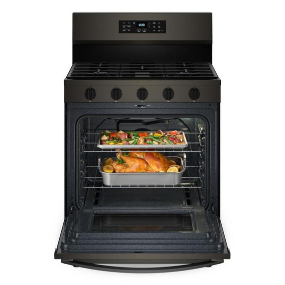 Whirlpool® 30-inch Gas Range with Air Cooking Technology, No Preheat Air Fry and Air Baking and Self Clean WFGS5030RV