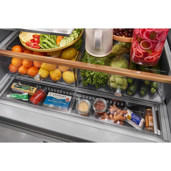 Kitchenaid® 26.2 Cu. Ft. Multi-Door French Door Refrigerator with Platinum Interior KRMF536RPS Kitchenaid® 26.2 Cu. Ft. Multi-Door French Door Refrigerator with Platinum Interior KRMF536RPS