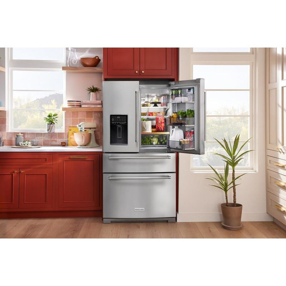 Kitchenaid® 26.2 Cu. Ft. Multi-Door French Door Refrigerator with Platinum Interior KRMF536RPS Kitchenaid® 26.2 Cu. Ft. Multi-Door French Door Refrigerator with Platinum Interior KRMF536RPS