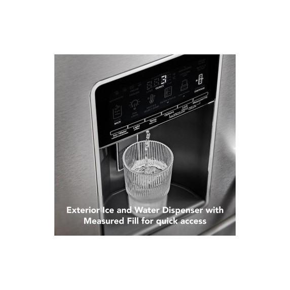 Kitchenaid® 26.2 Cu. Ft. Multi-Door French Door Refrigerator with Platinum Interior KRMF536RPS Kitchenaid® 26.2 Cu. Ft. Multi-Door French Door Refrigerator with Platinum Interior KRMF536RPS