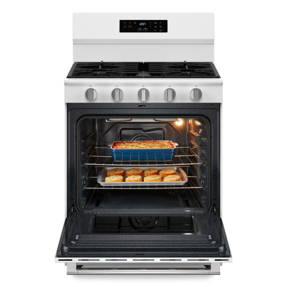 Maytag® 30-Inch Convection Gas Range With No Preheat Air Fry and Air Baking - 5.0 Cu. Ft. MFGS6030RW