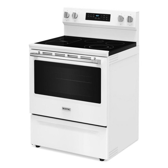 Maytag® 30-Inch Convection Electric Range With No Preheat Air Fry and Air Baking - 5.3 Cu. Ft. YMFES6030RW