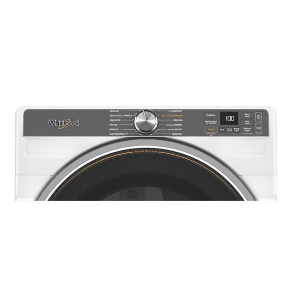 Whirlpool® 7.4 cu. ft. Smart Front Load ENERGY STAR® Certified Gas Dryer with Steam Capabilities WGD6720RW